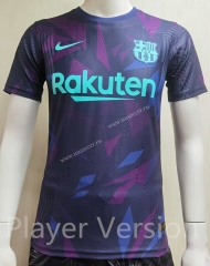 Player Version 2021-2022 Barcelona Blue&Purple Thailand Soccer Jersey AAA-807