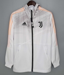 2021-2022 Juventus FC White  Thailand Wind Coat With Hat-DD1