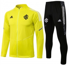 2021-2022 Brazil SC Internacional Yellow Thailand Soccer Jacket Uniform -815