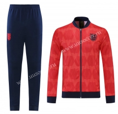 2021-2022 England Red  Soccer Thailand Jacket Uniform-LH