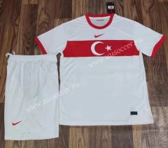 2021-2022 Turkey Away White Soccer Uniform-709