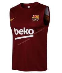 2021-2022 Barcelona Maroon Thailand Soccer Jersey Vest-815