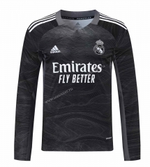 2021-2022 Real Madrid Goalkeeper black Thailand LS Soccer Jeesey AAA-418