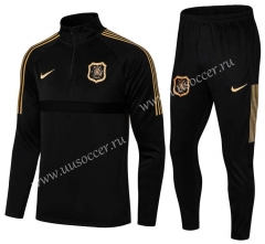 2021-2022 AIK Black Thailand Soccer Tracksuit Uniform-411