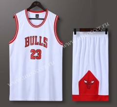NBA Chicago Bull White #23 Jersey-613