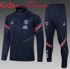 2021-2022 Jordan Paris SG Royal Blue Kids/Youth Jacket Unifom-815（The pants are different）