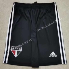 2021-2022 São Paulo FC Away Black Thailand Soccer Shorts-701