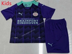 2021-2022 PSV Eindhoven Away Purple  Kid/Youth Soccer Uniform-507