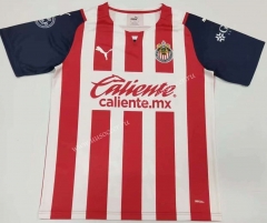 2021-2022 Deportivo Guadalajara Home Red & White Thailand Soccer Jersey AAA-912