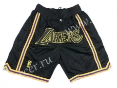 Los Angeles Lakers  Black NBA Shorts