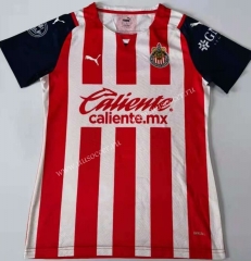 2021-2022 Deportivo Guadalajara Home Red & White Thailand Women Soccer Jersey AAA-912