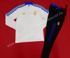 2021-2022 Real Madrid  White Thailand Tracksuit Uniform-GDP