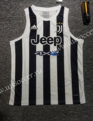 2021-2022 Juventus  Black & White Thailand Soccer Jersey Vest-DD3