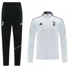 2021-22 Juventus FC White Thailand Soccer Jacket Uniform-LH