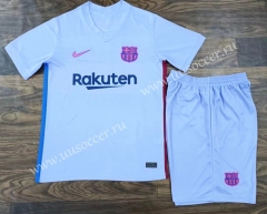 2021-2022 Barcelona Away Purple  Soccer Uniform-709