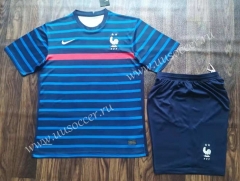 2021-2022 France Home Blue Soccer Uniform-709