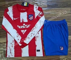 2021-202 Atlético Madrid Red&White LS Thailand Soccer Uniform-709
