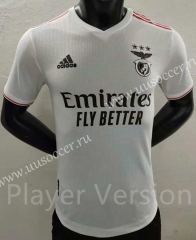 Player version 2021-2022 Benfica Away White Thailand Soccer Jersey AAA(There is a mark in the lower left corner)
