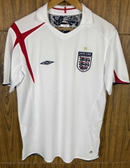 2006 Retro Version England Home  White  Thailand Soccer Jersey AAA-SL