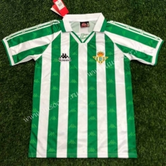 95-97 Real Betis Home White&Green Thailand Soccer Jersey AAA-407