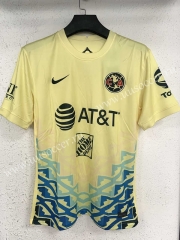 2021-2022 Club America Home Yellow&Blue Thailand Soccer Jersey AAA-XY