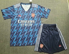 2021-2022 Arsenal  Blue Soccer Uniform-718