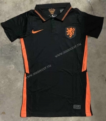 2021-22 Netherlands Away Black  Female Thailand Soccer Jersey-708