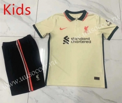 2021-2022 Liverpool Away Marble white Thailand kids Soccer Uniform-507