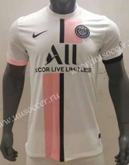 (s-4xl)2021-22 Paris Saint-Germain Away White Soccer jersey  AAA-416