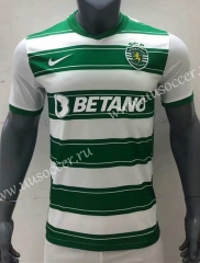 2021-2022 Sporting Clube de Portugal Home White & Green Thailand Soccer Jersey AAA-416