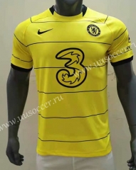 2021-22 Chelsea Away Yellow Thailand Soccer Jersey AAA-416