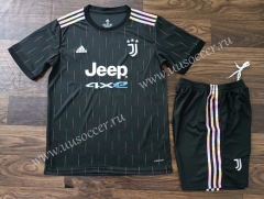 2021-22 Juventus  Black  Soccer Uniform-709