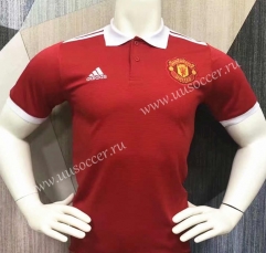 2021-2022 Manchester United Red Thailand Polo -403