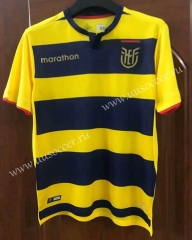 2021-2022  Ecuador Home Yellow Thailand Soccer Jersey-7T