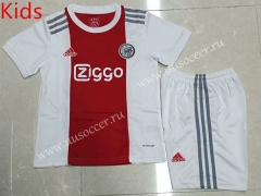 2021-2022 Ajax Home Red & White Youth/Kids Soccer Uniform-507