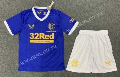 2021-2022 Rangers Home Blue Thailand Soccer Unifrom-GB