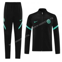 2021-2022 Inter Milan Black  Thailand Soccer Jacket Uniform-LH