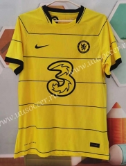 Player Version 2021-2022 Chelsea Away Yellow  Thailand Soccer Jersey AAA-807