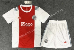 2021-2022 Ajax Home  White&Red  Soccer Uniform-GB