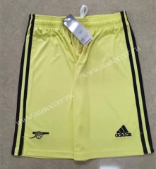 2021-2022 Arsenal Away Yellow Thailand Soccer Shorts
