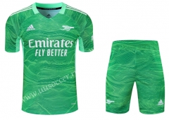 2021-2022 Arsenal  Goalkeeper green Soccer Uniform-418
