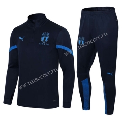 2021-2022 Italy Royal Blue Soccer Tracksuit-GDP