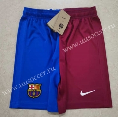 2021-2022 Barcelona Home Red & Blue Thailand Soccer Shorts