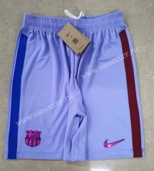 2021-2022 Barcelona Away Purple Thailand Soccer Shorts