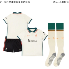 2021-2022 Liverpool Away White Thailand Soccer Uniform-709