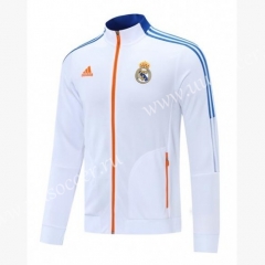 2021-2022 Real Madrid White  Soccer Jacket-LH