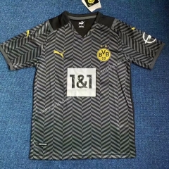 2021-2022 Borussia Dortmund Away Black Thailand Soccer Jersey AAA