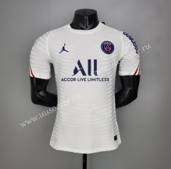 Player version 2021-2022 Paris SG  White  Thailand Training Soccer Jersey AAA