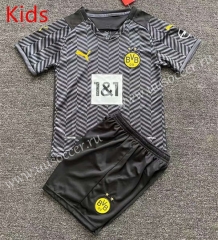 2021-2022 Borussia Dortumund Grey Youth/Kids Soccer Uniform-613