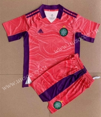 2021-2022 Celtic Goalkeeper pink  Soccer Uniform-XY